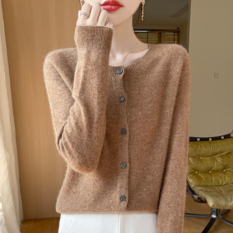 

Женский кардиган Qinghe Cashmere из 30% кашемира - Мягкий и теплый свитер из шерстяной смеси XXL мясо коричневый
