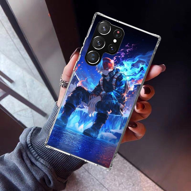 Todoroki Shoto MHA My Hero Handyhülle Für Samsung Galaxy S26 S25 Edge S24 S23 Ultra S22 Plus S21 S20 FE Weiche TPU Rückseite Hülle