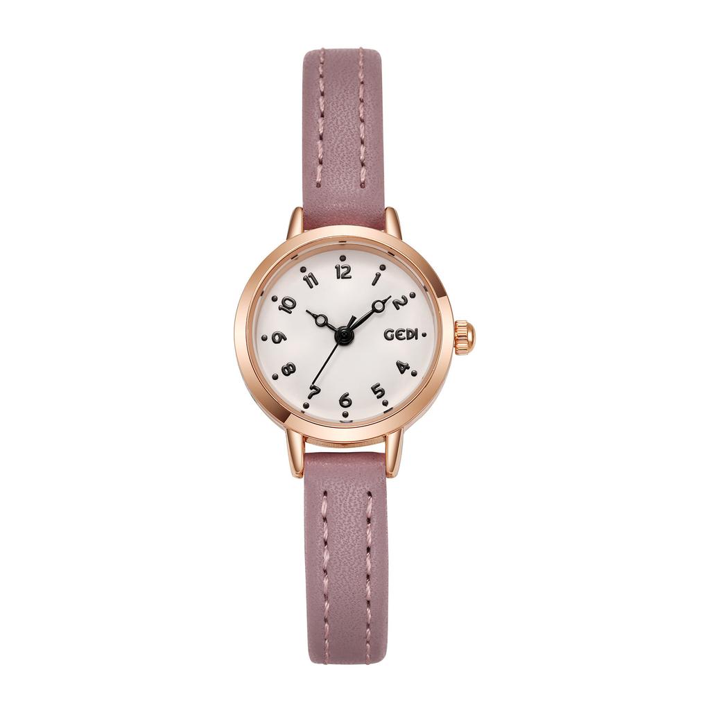 Light Luxury Simple Small Plate Watch Women'S Retro High-End Business Belt Waterproof Quartz Watch