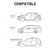 SEAMETAL Car Trunk Organizer PU Leather Multi-Pocket Auto Seat Back Hanging Storage Bag Mesh Net Universal for Suv Hatchback Mpv