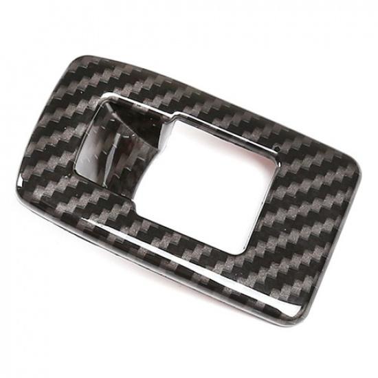 ABS Carbon Fiber Car Interior Tailgate Switch Button Trim For BMW X1 -24