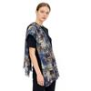 Four Seasons Retro Graffiti Cotton Linen Silk Scarf - Women's Summer Fashion Versatile Sun Protection Shawl & Headscarf