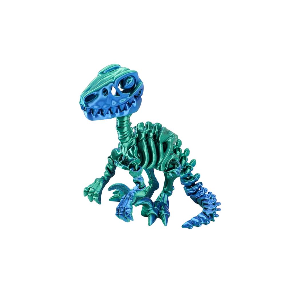 3D Printed Dragon Velociraptor Skeleton Ornament, Realistic Dragon, Fun And Trendy Printed Toy Dragon