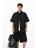 2025 Men's Trendy Summer Set: Cool Short-Sleeve Shirt & Casual Sports Shorts Two-Piece