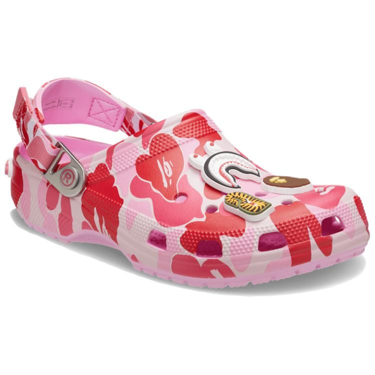 Crocs x A BATHING APE Classic Clog Clogs Unisex Pink 209627-6I2