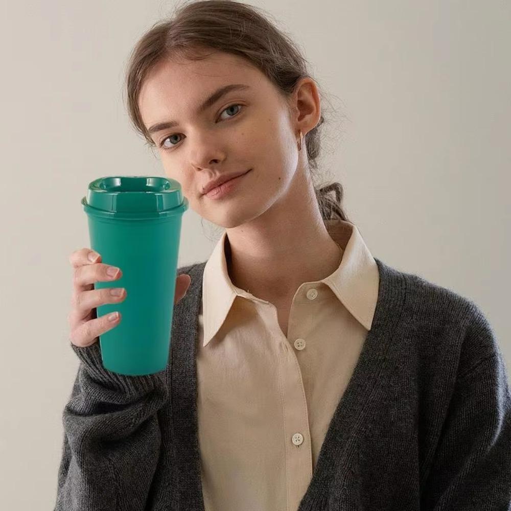 5pcs Reusable Coffee Cup 16 Oz Milktea Cup Drinkware Coffee Mug Office