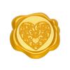 10Pcs Embossed Seal Stickers Adhesive Seal Decals for Wedding Invitations, Envelope, Birthday Valentines Christmas Card