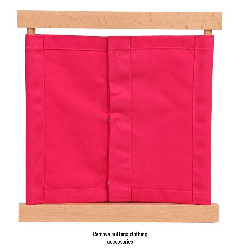 

International Montessori Beech Wood Clothing Rack & Accessories for Children s Fine Motor Skills Development