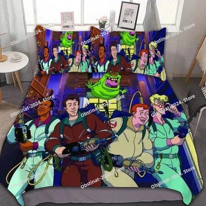 Ghostbusters Bedding Set Printed Bed Set With Pillowcase Bed Duvet Cover Soft Single Double Queen Super King Size Bedroom