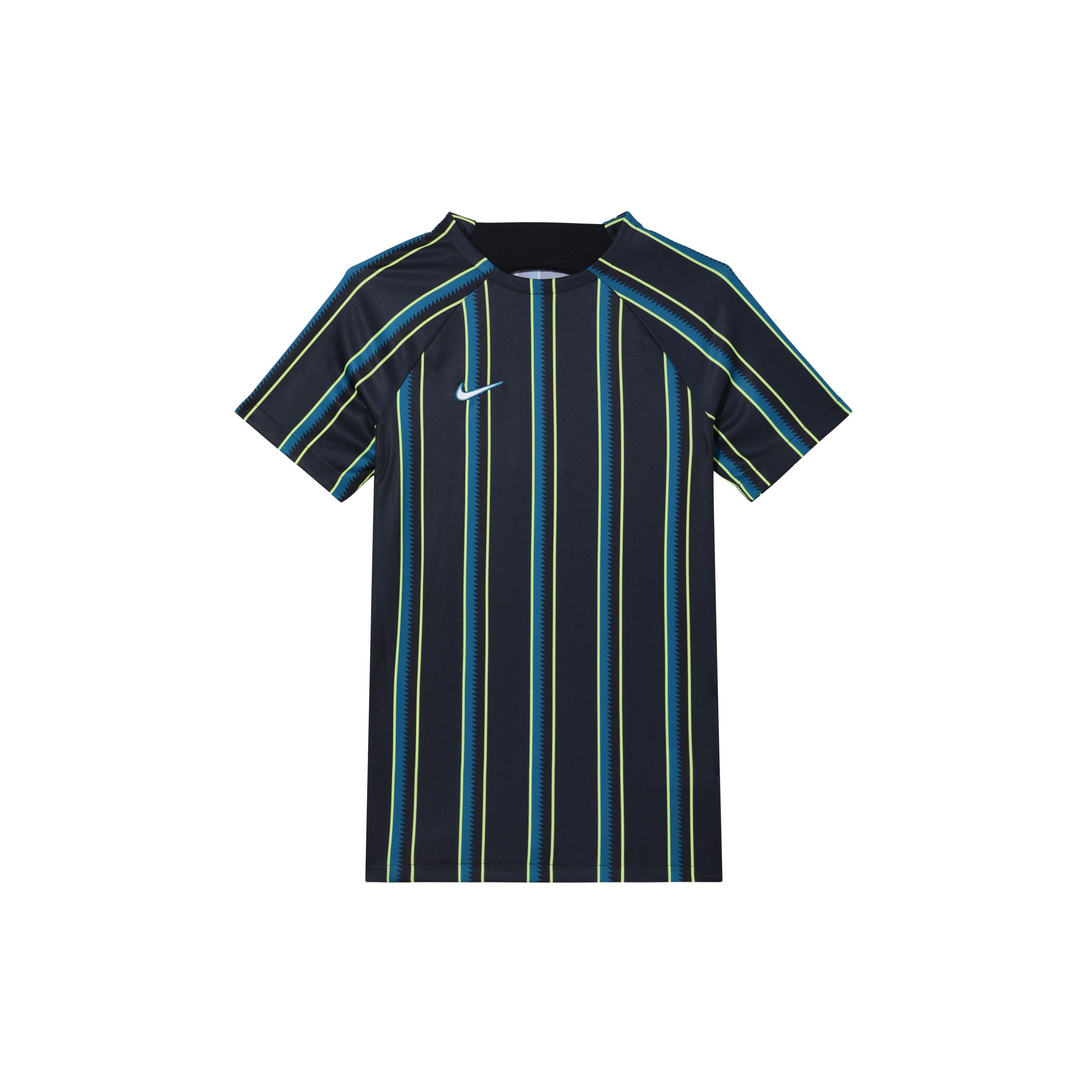 

Мужские футбольные майки с круглым вырезом в полоску Nike Dri-Fit Pro, черные DV9294-010 M