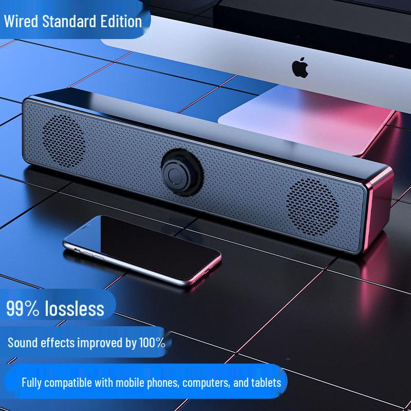 

Проводные настольные мультимедийные колонки с питанием от USB и сабвуфером