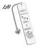 Gift for Book Lovers Cute Cat Bookmark Funny Metal Page Marker with Creative Durable Bookmark Quotes Stainless Steel Readers Lover Rust Proof