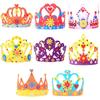 Montessori Kids DIY Arts Hats Handicrafts Queen Crown Head Band Hair Band Craft Hat Toy  Gift