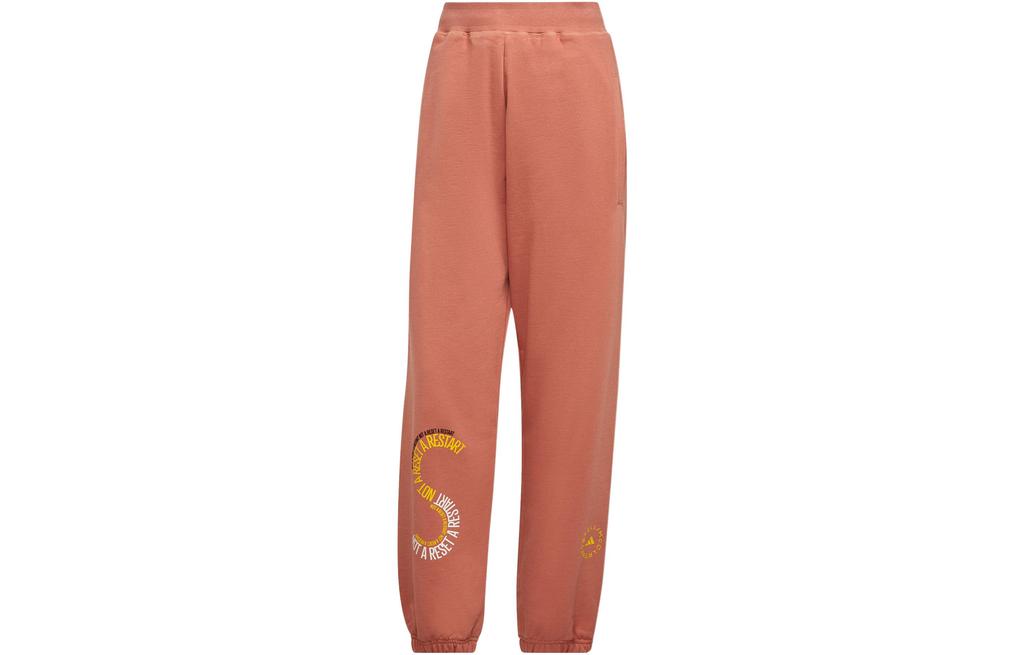 Adidas X Stella McCartney Knitted Sweatpants Unisex Orange Moderate Cuffed Pants IB5907