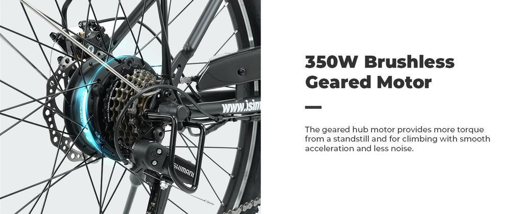 ISINWHEEL U2 Maximum Power 250W Maximum Speed 25KM/H Maxium Range 45 Miles (75KM) Battery 468 Wh Charging Time 6 H