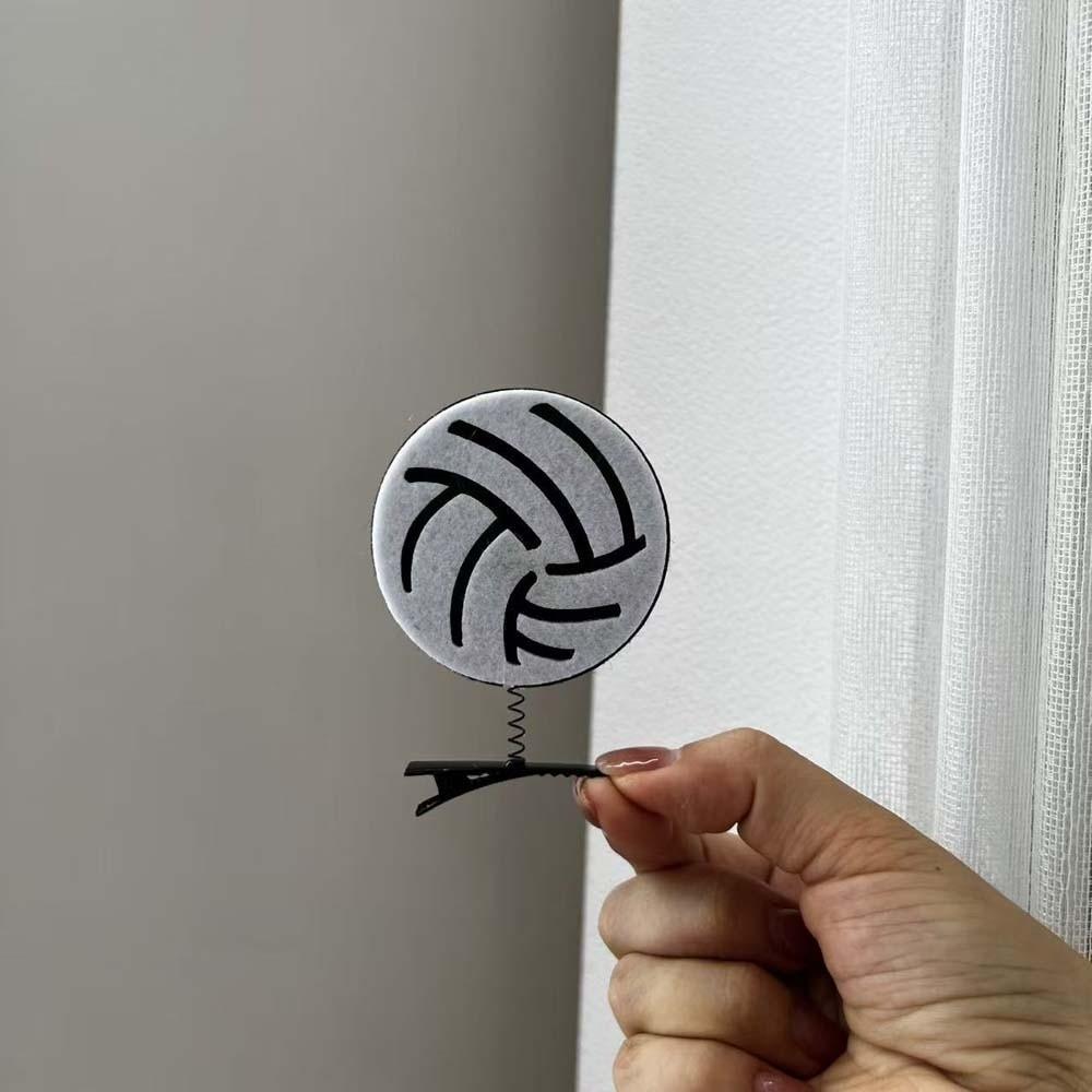 10pcs/set Zinc Zinc Alloy Basketball Hair Clips Flocking Side Clip for Fans  Cheering Props