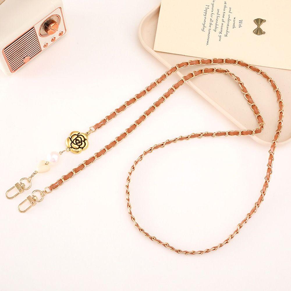 Pearl String Long Bag Chain Leather Crossbody Chain Key Hanging Chain Mobile Phone