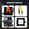12V 3 Way Waterproof Relay Box Pre-Wired Fuse and Relay Box 3 Slot ATC/ATO Fuse Relay Block  Relay Panel for Automotive