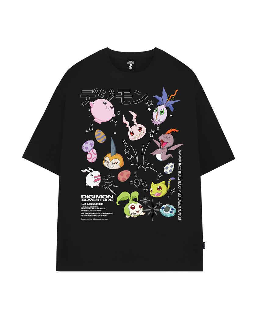 ODDSTUDIO [Digimon Adventure] In-Training Ii Stage Digimon Overfit T-Shirt_Color Ver. - 2 Colors