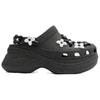 SMFK X Crocs Little Whale Comfortable & Versatile Hole Shoes Women's Black