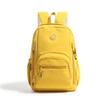 Schoolbag new solid color backpack women's simple large-capacity waterproof nylon bag trendy fashion simple casual student schoolbag