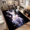 1pc. Magical Deer with Flowers Home Decorative Rug Office Desk Mat Outdoor Carpet Gift for Nature Lovers