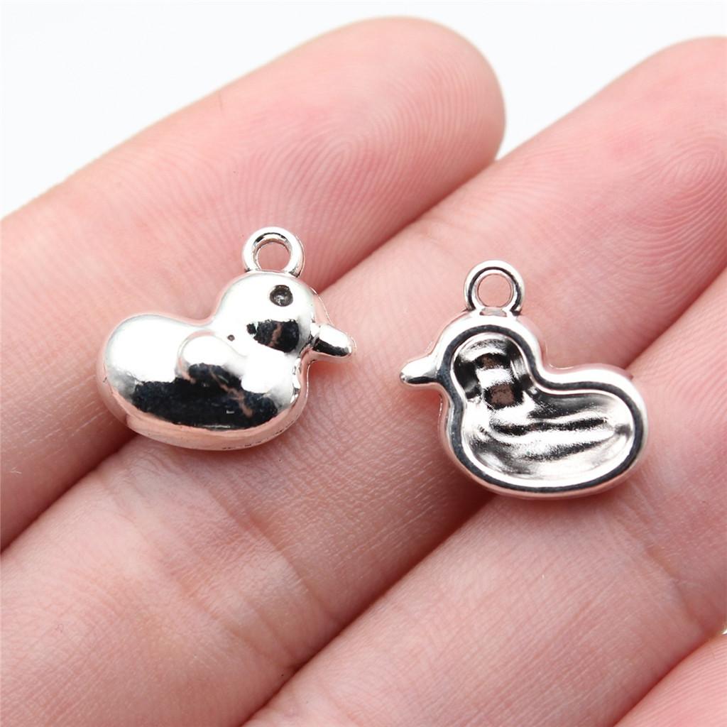 Charms Chicken Duck Goose Pendants Vintage Jewelry Supplies QC027