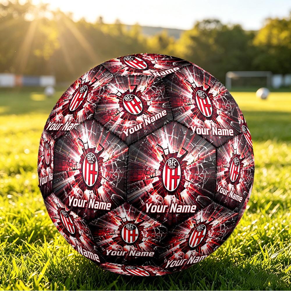 Personalized Size 5 Football Bologna FC Pattern Outdoor Game Sports Ball Gift