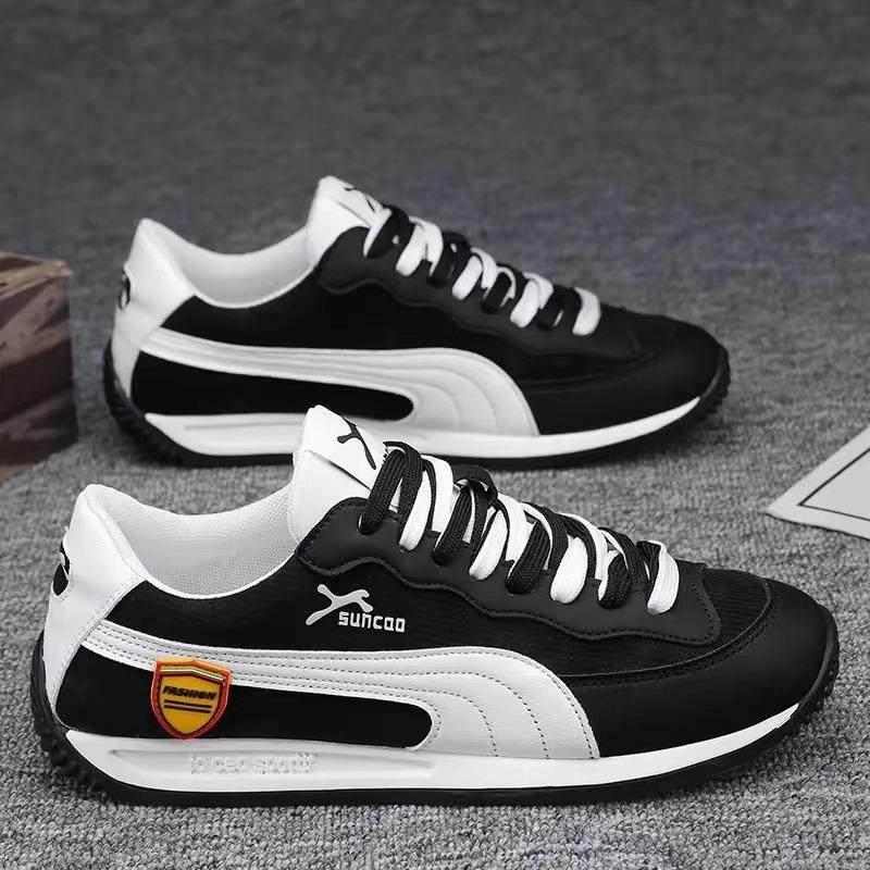Autumn and winter new men's sports shoes breathable running shoes soft sole comfortable retro casual shoes men's lace-up shoes