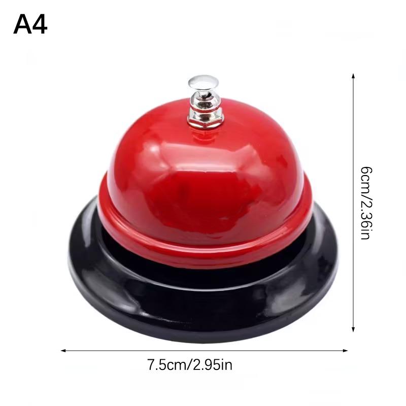 Vintage Metal Service Bell Counter Desk Bell For Restaurant, Hotel, Game Show, Coffee Shop Multifunctional Portable Hand Bell
