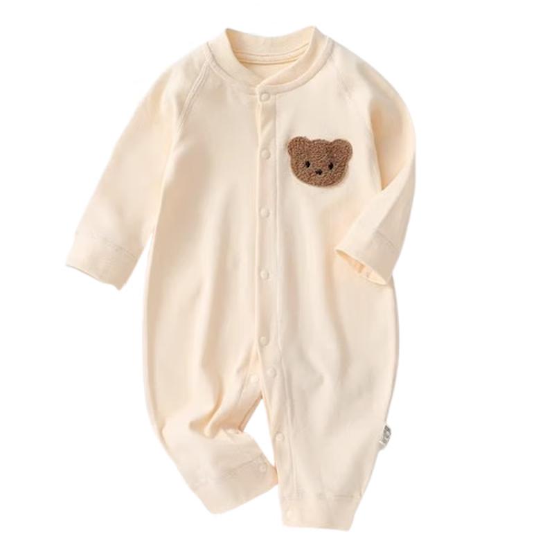 JOYNCLEON Infant Pure Cotton Long Sleeve Romper 80