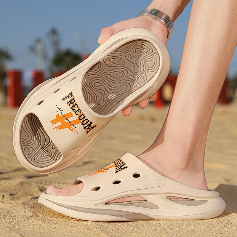 Fashion Eva Slippers for Men Casual Summer Couple Slipper Outdoor Non-slip Designed Main Push Men's Sandals Popular Model Male Footwear