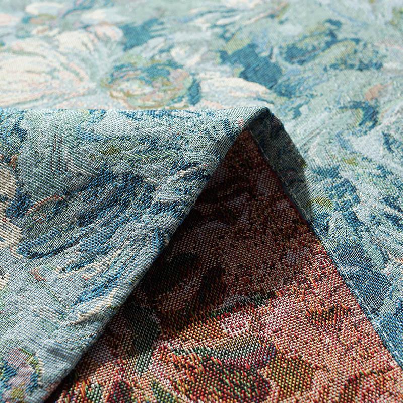 Green Oil Painting Print Rectangle Dirty Resistant Machine Washable Stylish Holiday Tablecloth Table Cover Thanksgiving Table Decoration