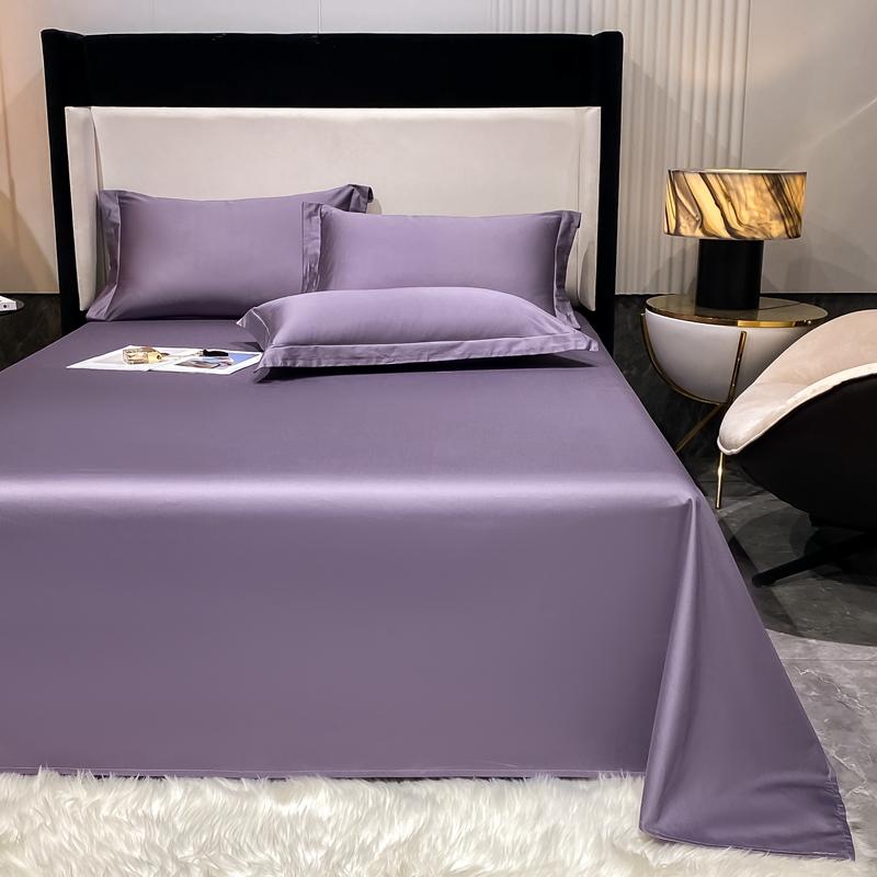 1000TC Egyptian Cotton Flat Bed Sheet 100% Cotton Top Sheet with Pillowcases  Luxury Soft Bed Sheet Bed Linen Double Queen King