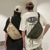 Breast bag men's casual large-capacity messenger bag trendy sports backpack women's light riding personalized trendy bag
