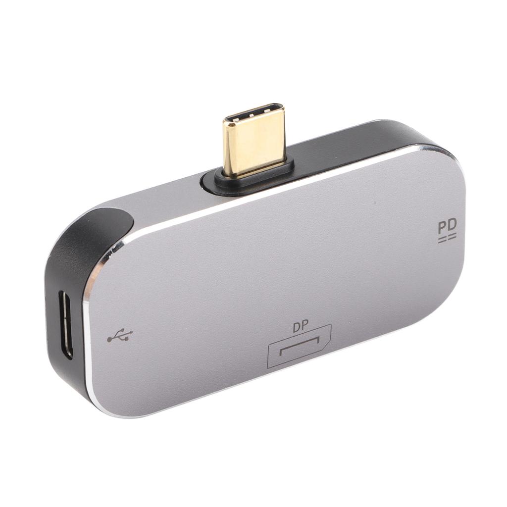 Docking Station Multifunctional 3 in 1 Type C Male to DP 2 Type C Female USB C Hub for Windows for