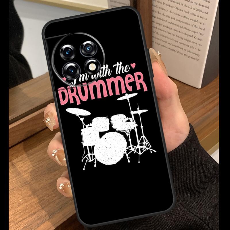 Drum Drumming Drummer Case For OnePlus 15R 13R 13T 12R 15 13 12 11 10 Pro 10T Nord CE 3 4 Lite N20 N30 Nord 5 Cover