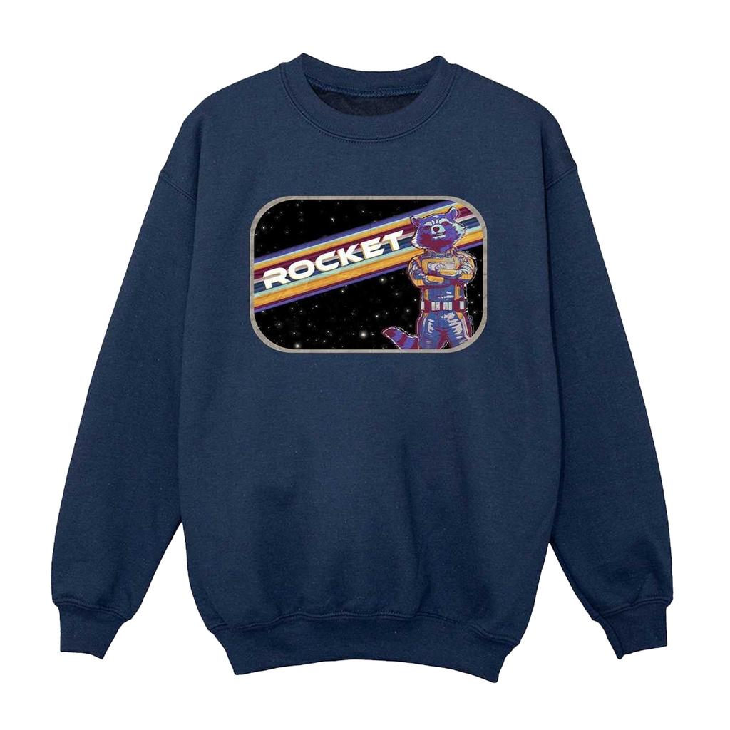 Guardians Of The Galaxy Volume 3 Mens Rocket Raccoon Pose Sweatshirt