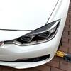 2Pcs Front Plated Headlight Cover Head Light Lamp Eyelid Eyebrow TrimABS For BMW3 series F30 F31 318i 320i 2012-2018 Accessories