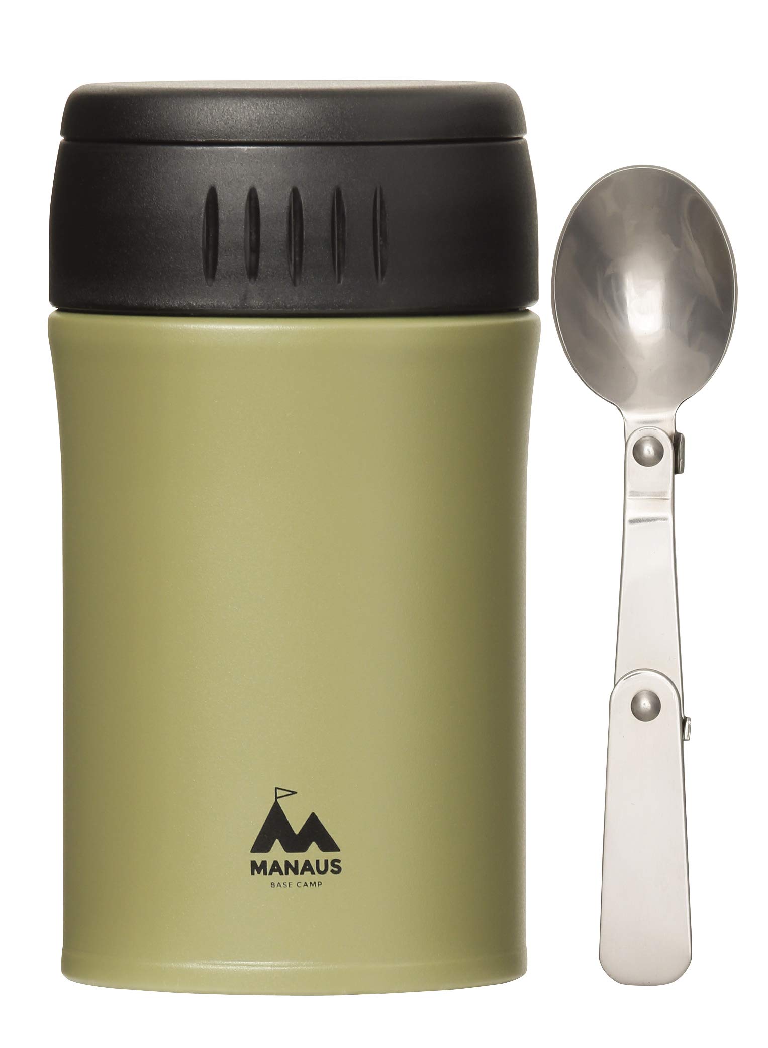 

CB JAPAN MANAUS Vacuum Insulated Soup Spoon Included Jar, Khaki, 500ml,