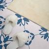 Set of Vinyl Wall Tiles Floral Pattern with Leaves 9x30x30 cm
