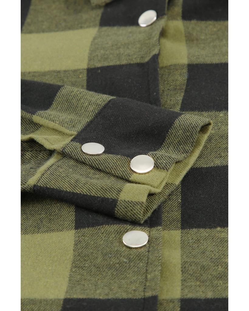 Azura Exchange Plaid Shirt Coat