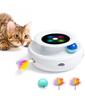 2 In 1 Smart Cat Toys Automatic Feather Fun Ball Toy Set For Cat Dog 5 Modes Electronic Interactive Pet Toy Accessories