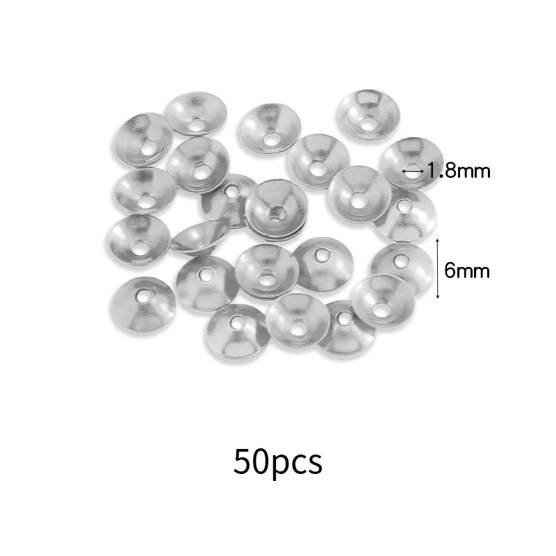50Pcs Gold Bead Caps Metal Spacer Bead Covers Jewelry Making Findings For Bracelet Necklace Diy Craft