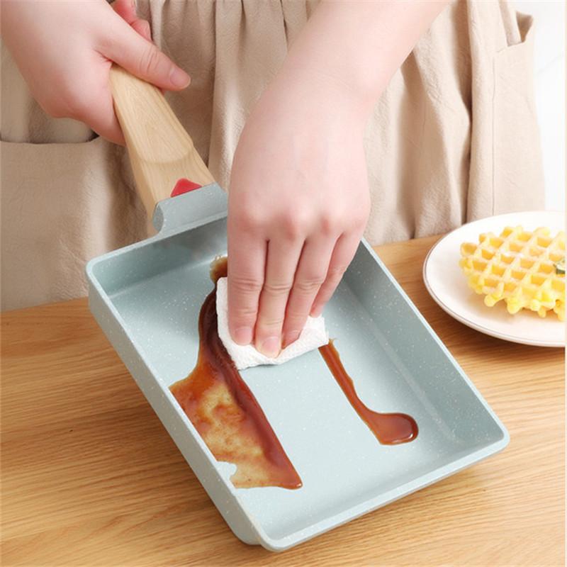 20*16cm Non-Stick Tamagoyaki Frying Pan Japanese Omelettes Pancake Maker Saucepan Skillet Cooking Pots Cookware for Kitchen