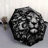 1pc Lion Head Ornament Automatic Umbrella - 8-Rib Foldable Design, Outdoor Adventures, and Family Celebrations Yy250829104