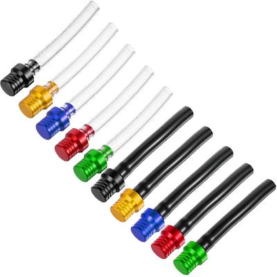 Andibro 10 Pcs Gas Cap Vent Hose, Motorcycle Breather Hose Gas Fuel Tank Cap Vent Hoses Tube Aluminum Universal Breathing Tube for ATV Dirt Pit Bike