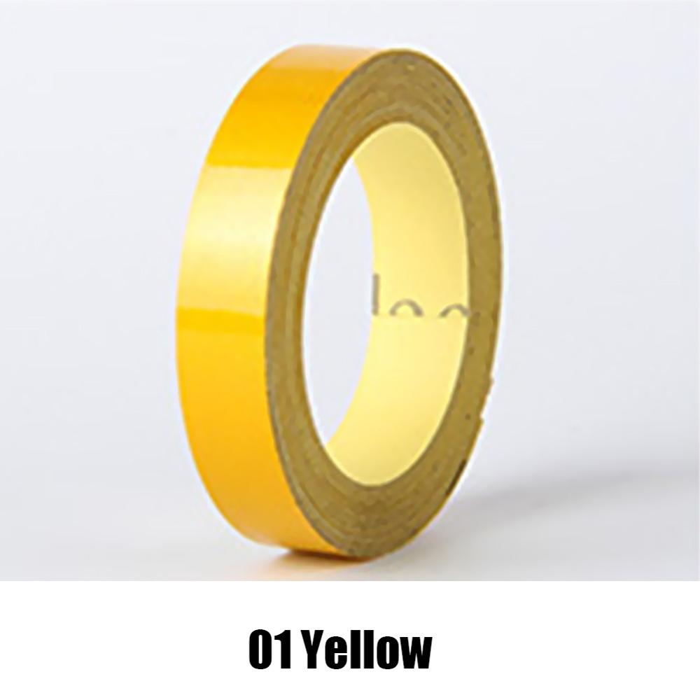 

Car-styling Night Reflective Tape 1cm*5m Automotive Body Motorcycle Decoration Car Sticker 5 Color Reflective Warning Tape жовтий