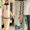 Launching New Đěsigner Party Wear Look Pur Natural Crepe Top & Farshi Palazzo With Dupatta Set*