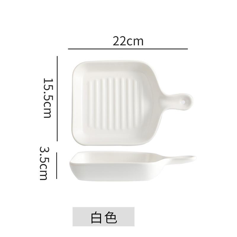 Plates Creative Internet Celebrity Plates Vegetable Plates Household Nordic Tableware Breakfast Plates Baking Bowls Oven Special Baking Trays